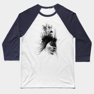 Crying Woman Baseball T-Shirt